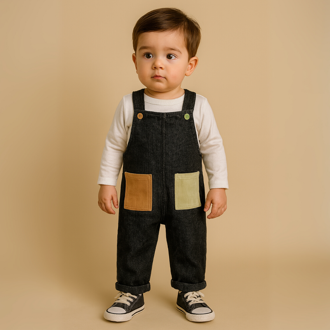 Jardinera Jeans | Negra
