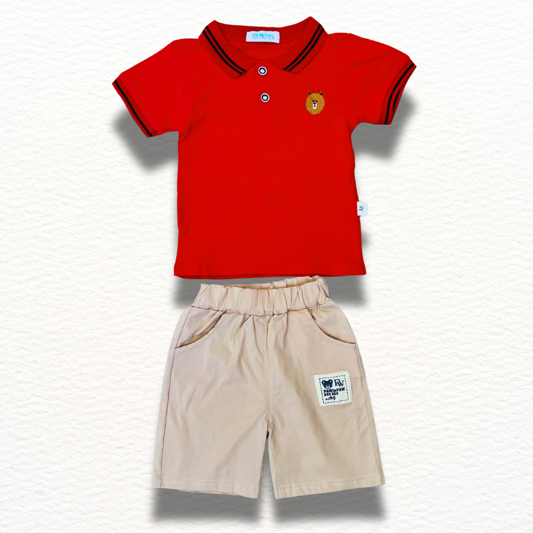 Conjunto Niño Osito | Rojo