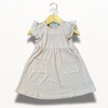 Vestido con Vuelos | Crema