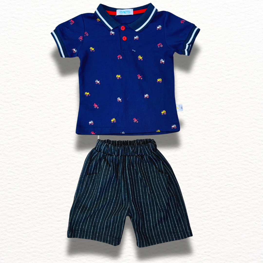 Conjunto Niño Tractor | Azul