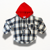 Conjunto Niño Camisa | Gris-Rojo