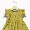 Vestido con Vuelos | Mostaza