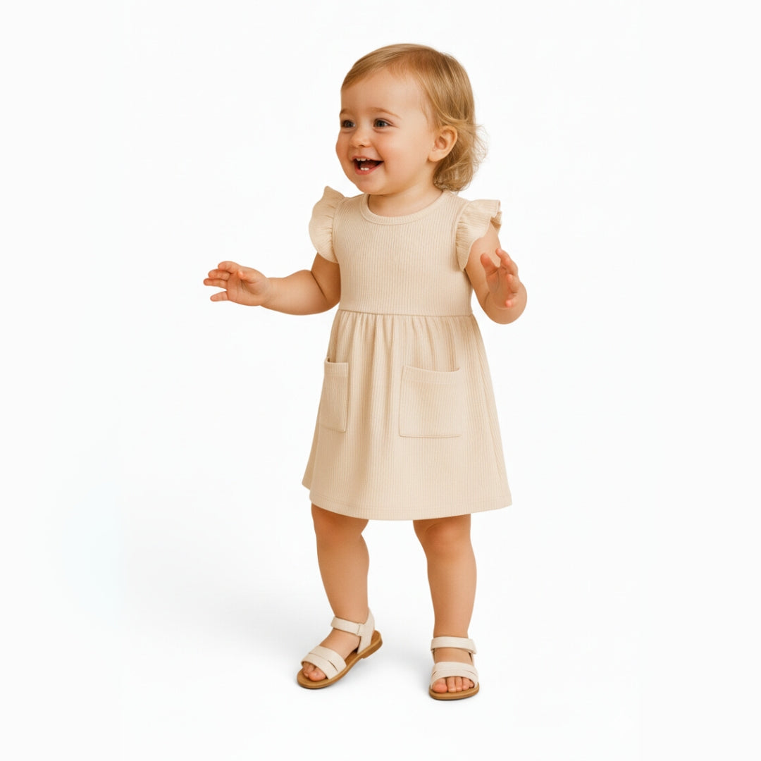 Vestido brisa ligera | Crema