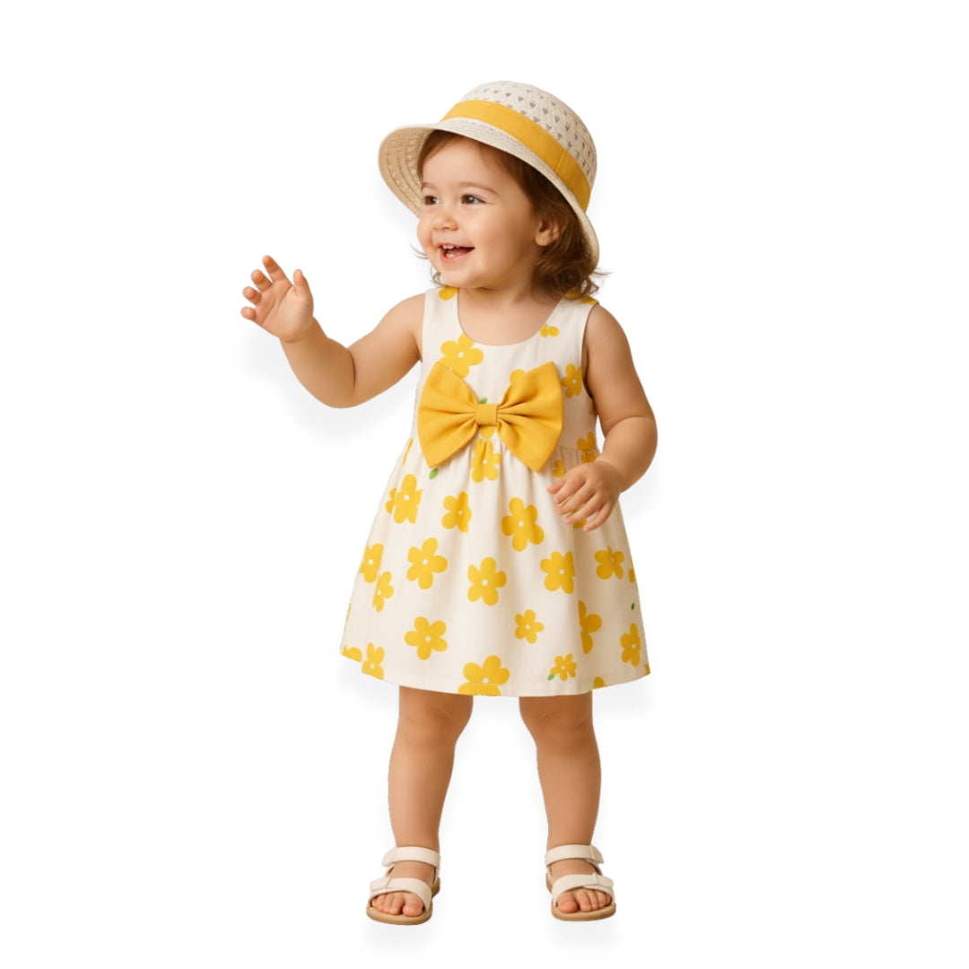 Vestido Brisa Floral  | Amarillo