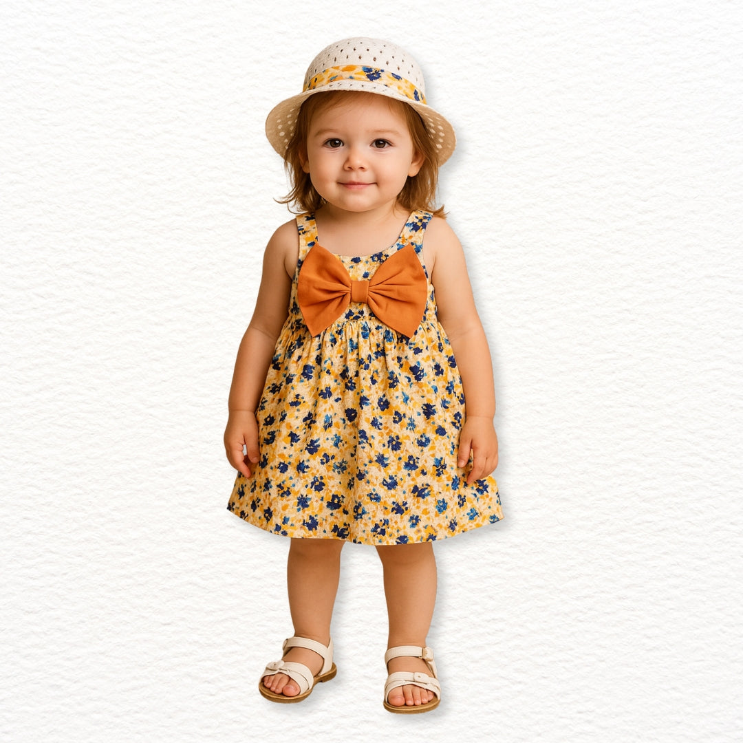 Vestido Floreado | Naranjo