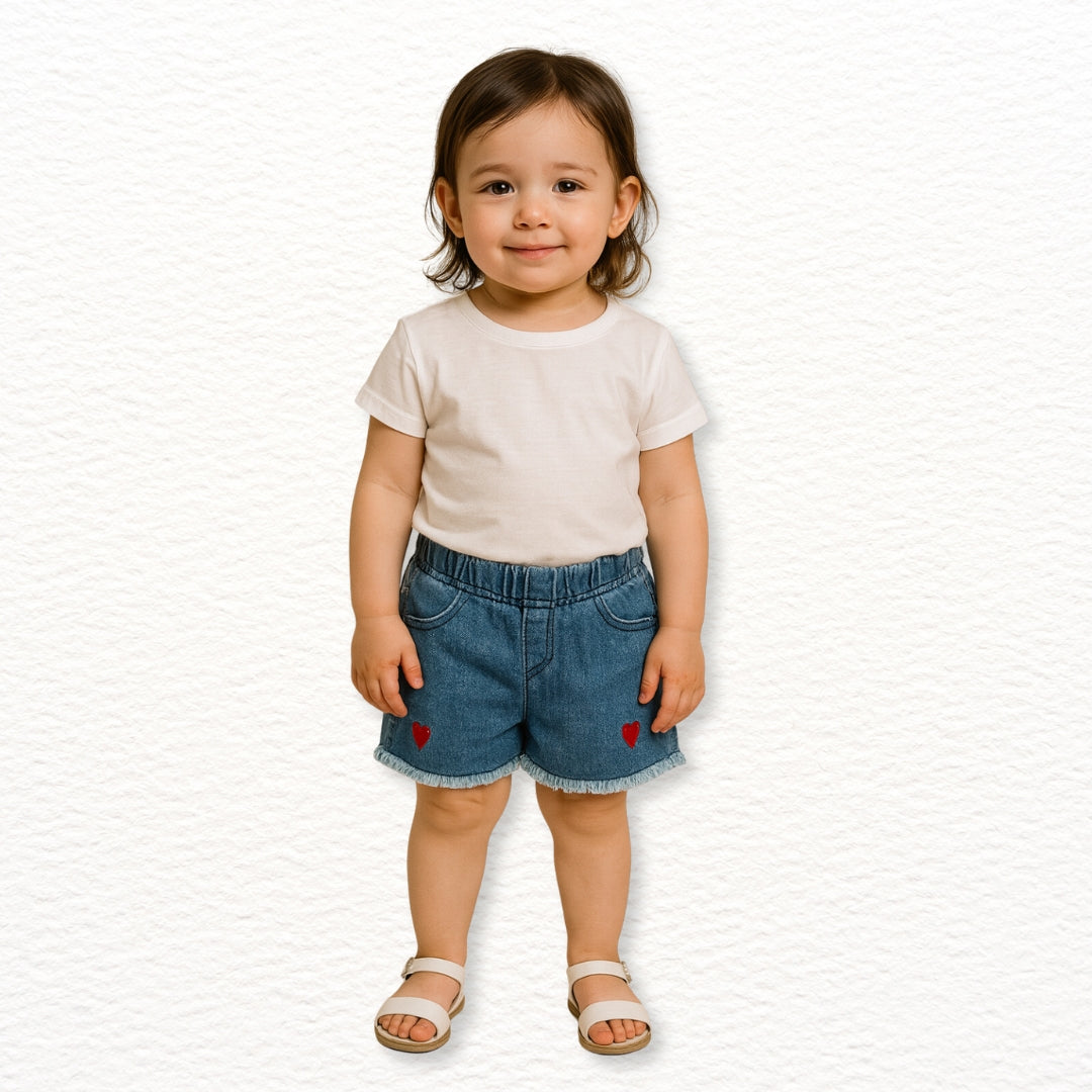 Short Niña | Corazones
