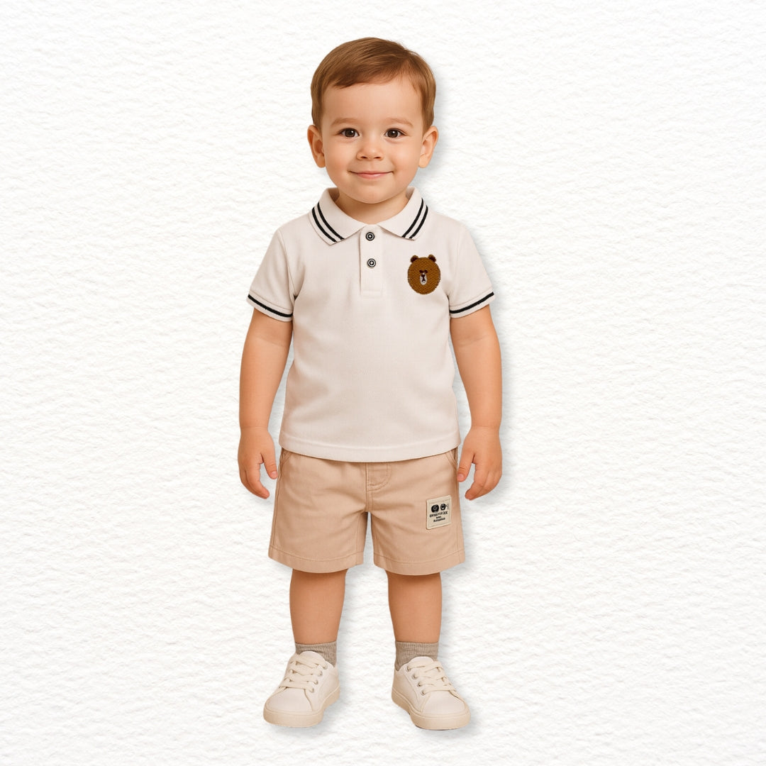 Conjunto Niño Osito | Blanco