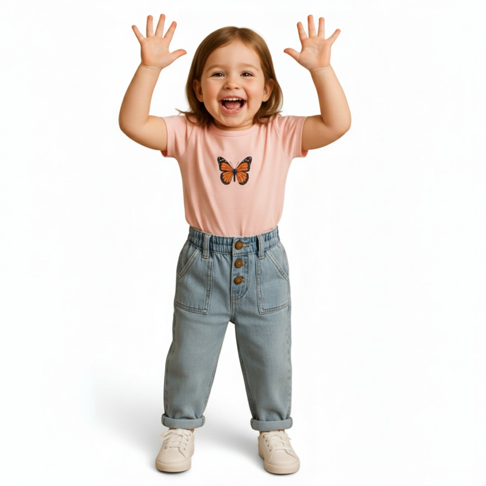 Polera Dulce Mariposa | Rosada