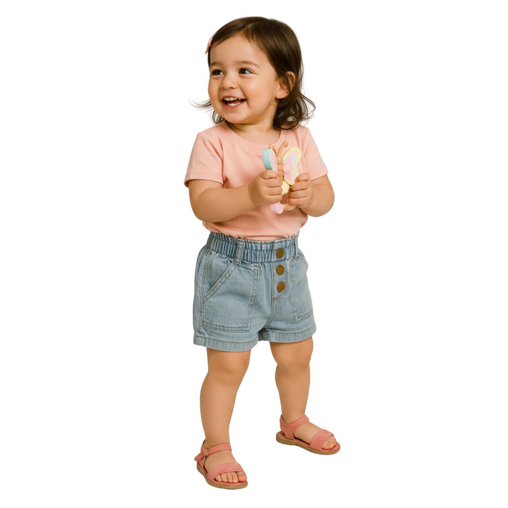 Short Jeans Triple Botón