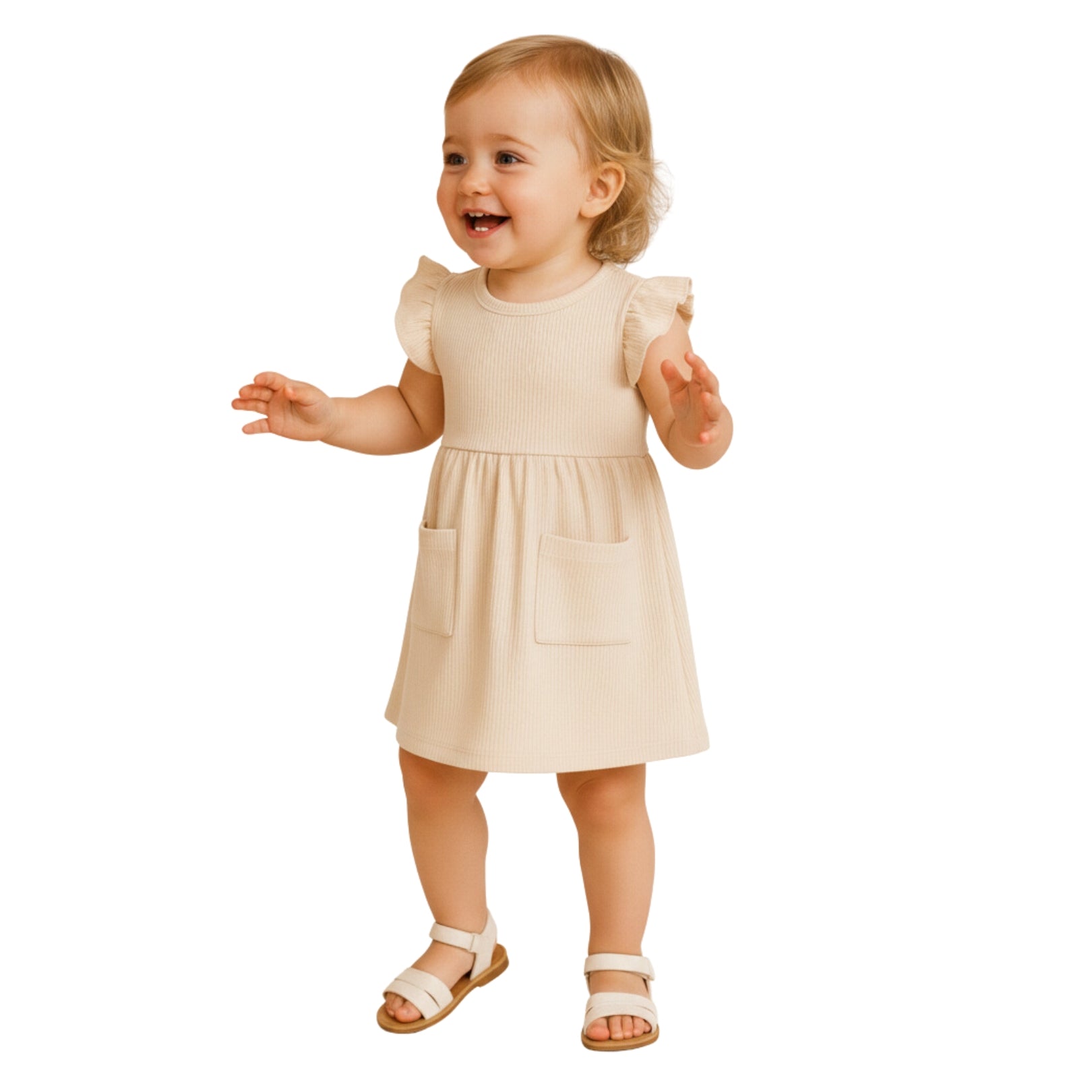 Vestido brisa ligera | Crema