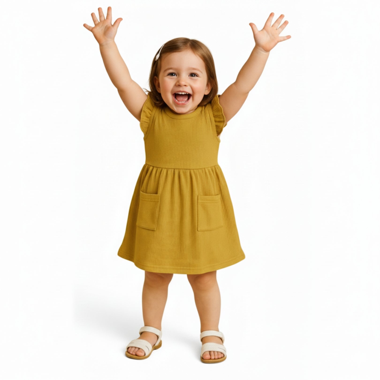 Vestido brisa ligera | Mostaza