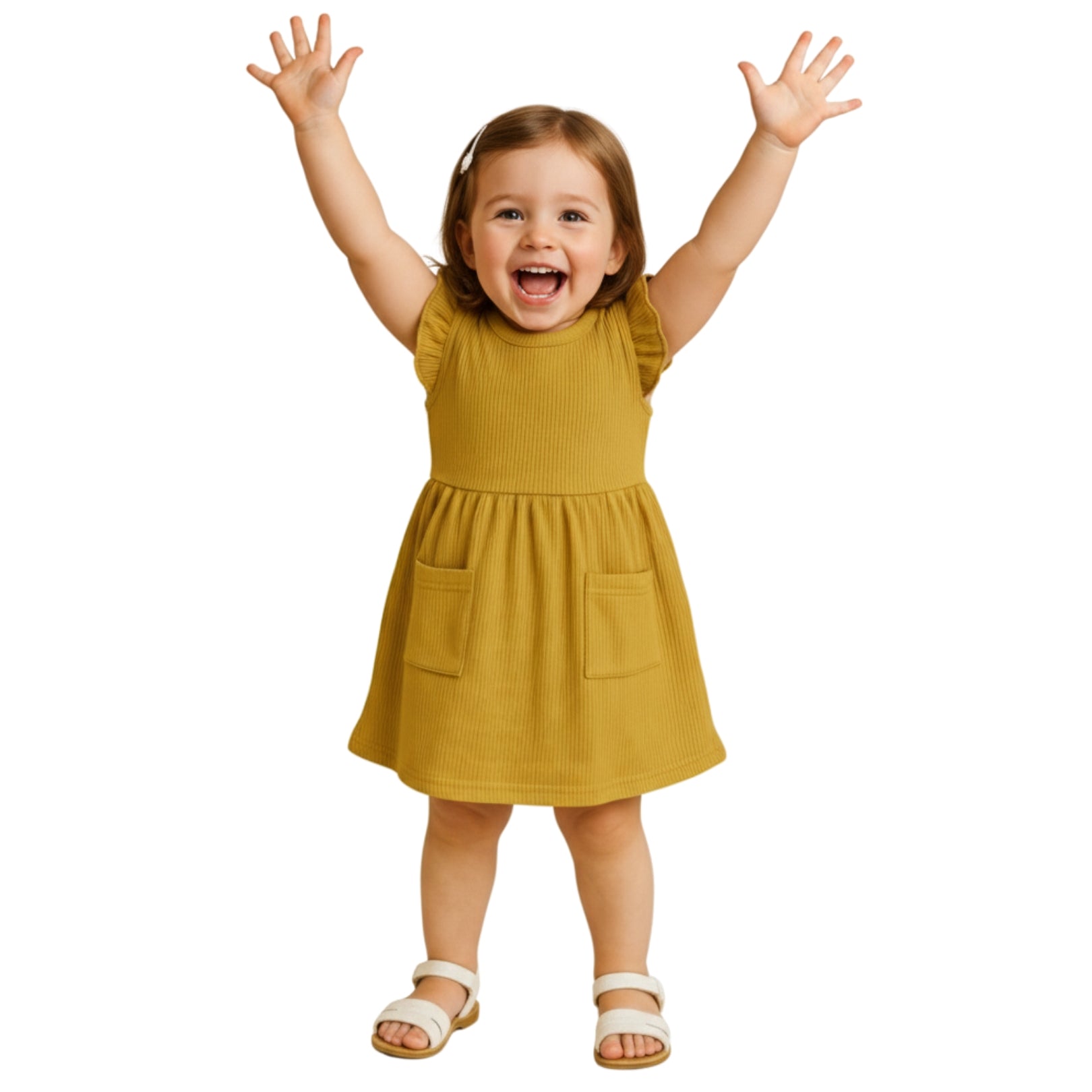 Vestido brisa ligera | Mostaza